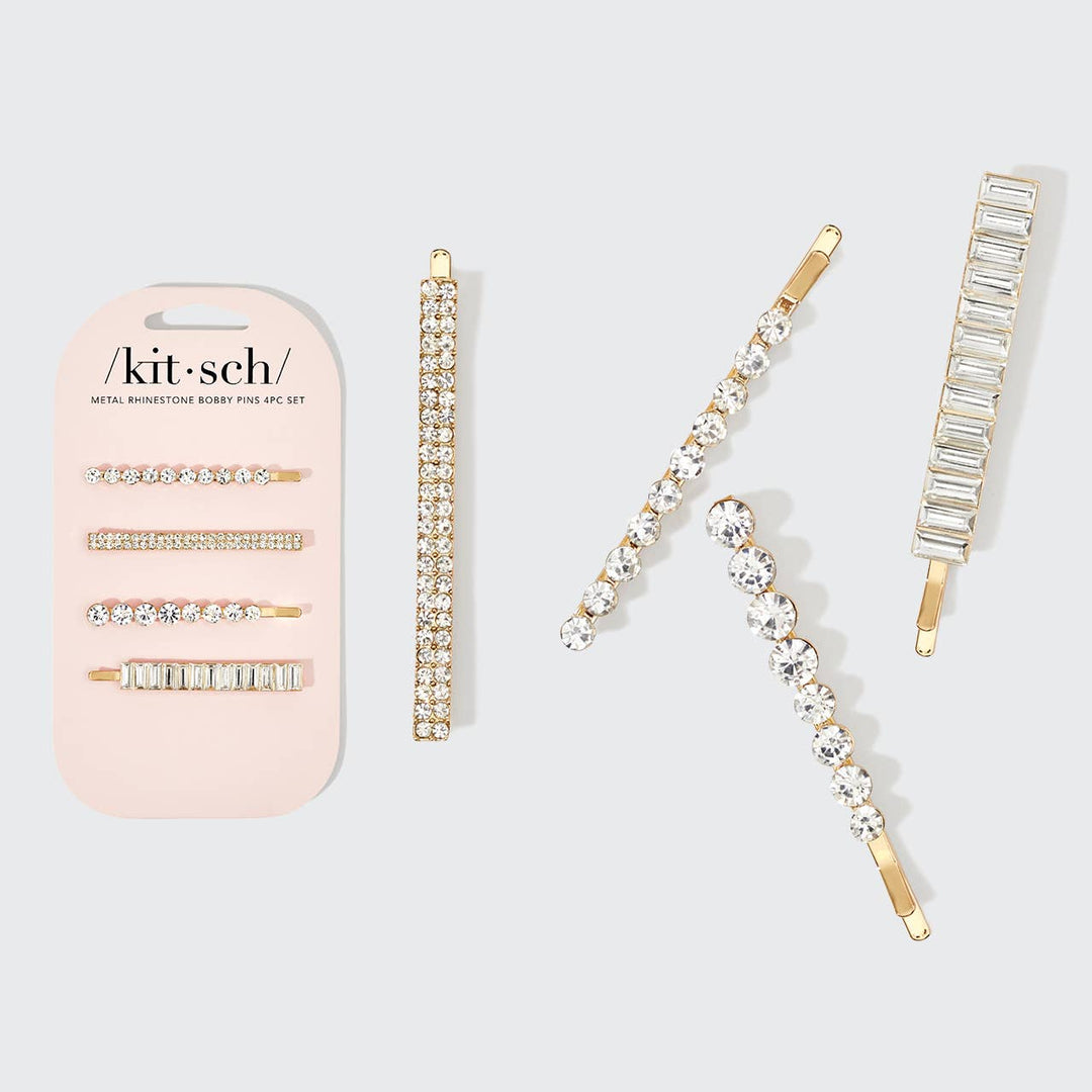 Rhinestone Assorted Bobby Pins Set