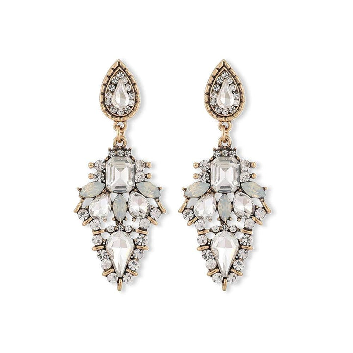Opulent Glow Rhinestone Drop Earrings