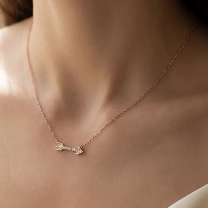 Charm Necklace - Jeweled Arrow
