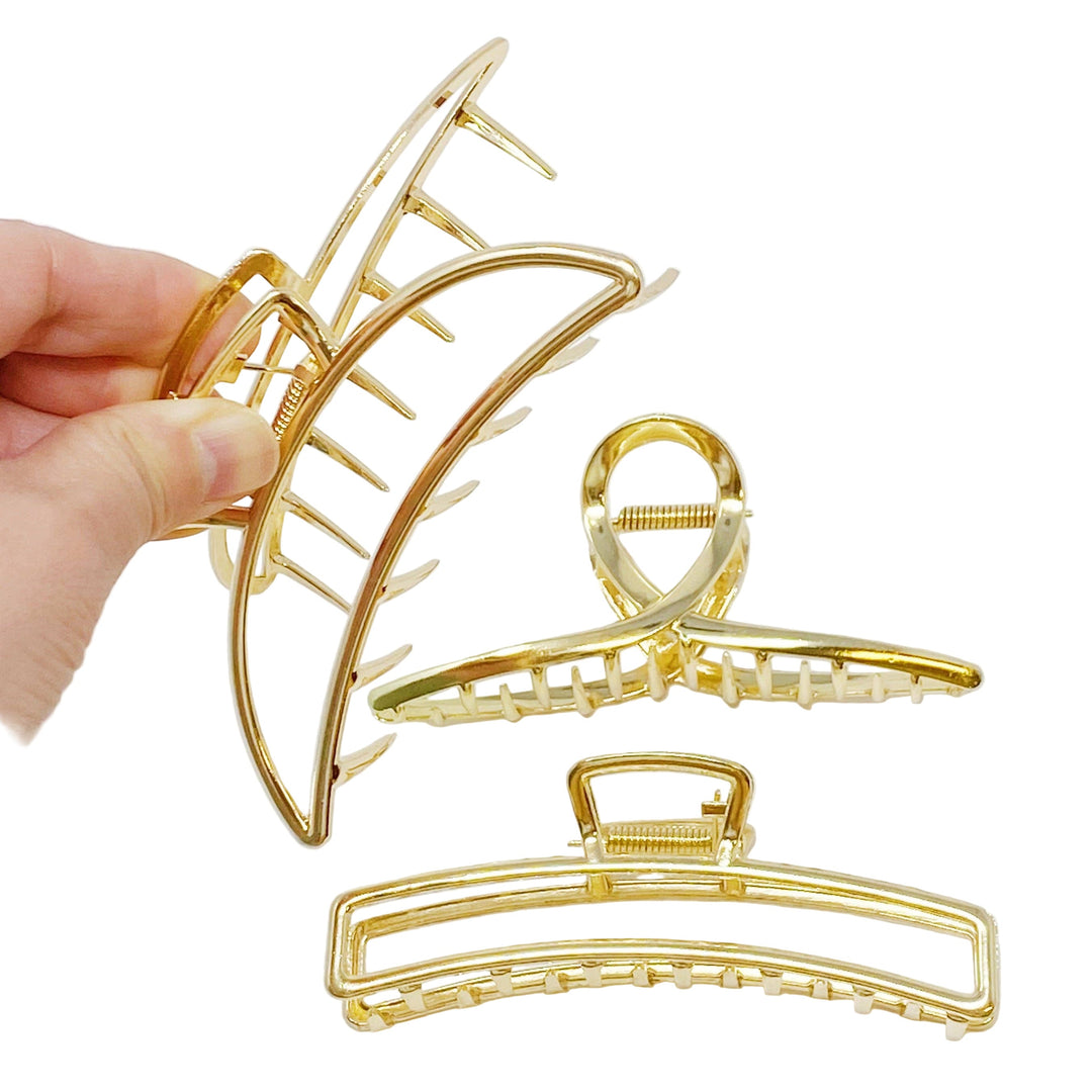 Gold Mine Hair Claw Clips