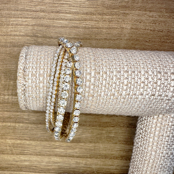 Rhinestone Bracelet Set