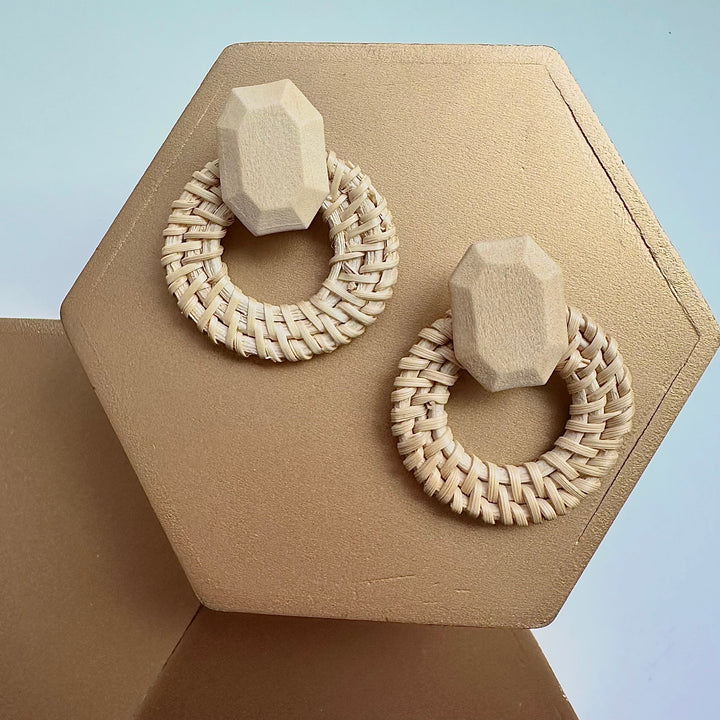 Woven &amp; Wood Earrings