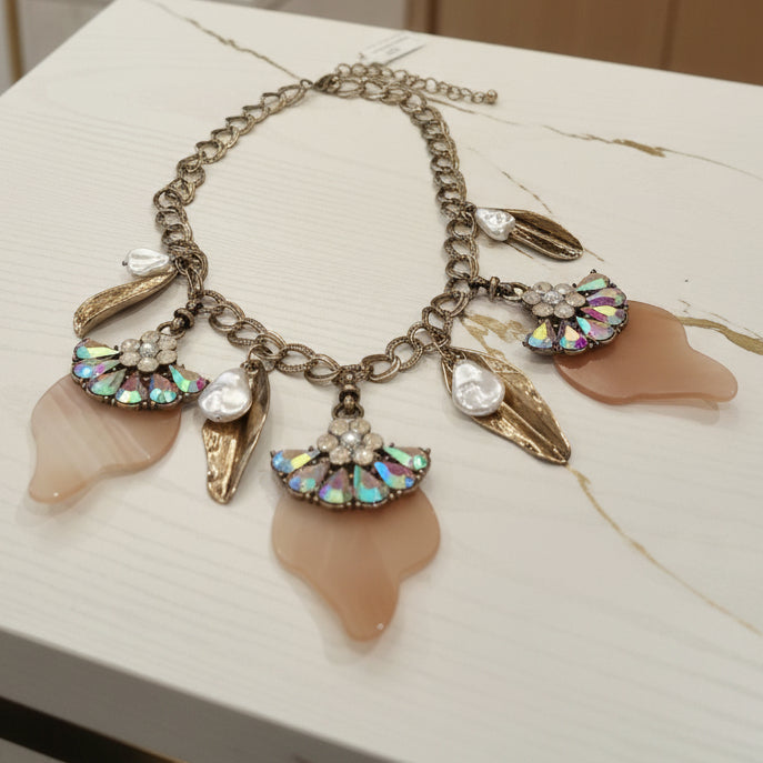 Radiant Drift Statement Necklace