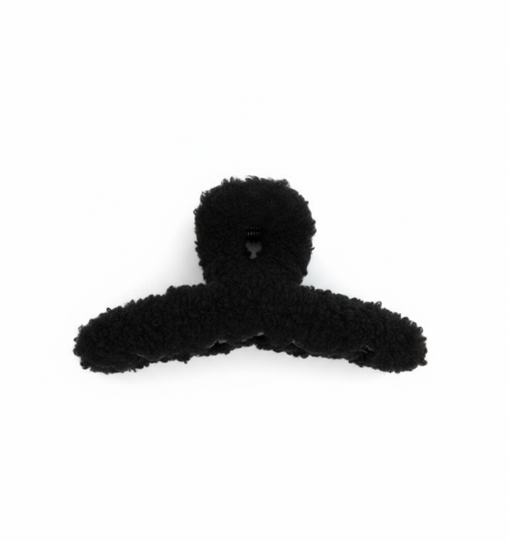 Teddy Love Fuzzy Hair Claw Clip