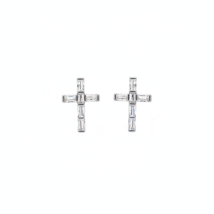 Mini Cross Stud Earrings