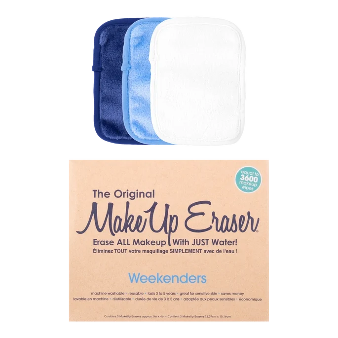 3 Day MakeUp Eraser Set - Weekenders Blue